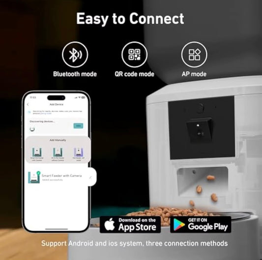 Smart WiFi Automatic Pet Feeder with HD Camera